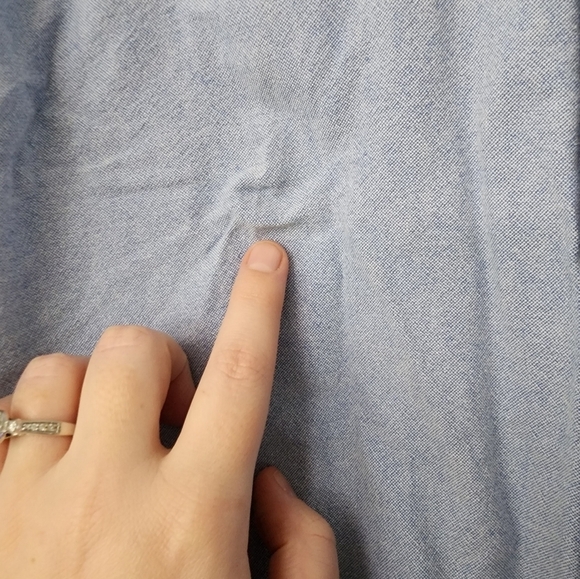 Tommy Hilfiger Button Up Blue Shirt Size Large - Picture 4 of 7